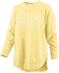Pressbox - Distressed Notre Dame Fighting Irish Seaside Springtime Vintage-like Poncho Pullover Sweatshirt - Lyst