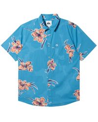 Quiksilver - Apero Stretch Classic Short Sleeve Shirt - Lyst