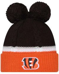 KTZ - Cincinnati Bengals Double Bubble Cuffed Knit Hat - Lyst