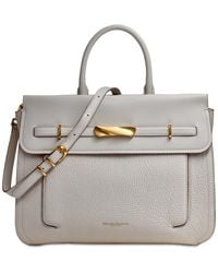 Donna Karan - Oceanside Top Handle Leather Satchel - Lyst