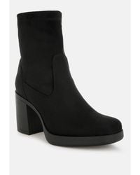 LONDON RAG - Enito Microfiber Sock Boots - Lyst