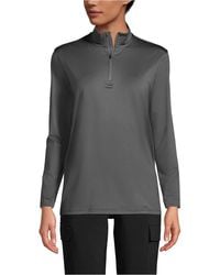 Lands' End - School Uniform Rapid Dry Quarter Zip Pullover - Lyst