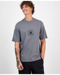 BOSS - Hugo By Debostac Relaxed-fit Logo Graphic T-shirt - Lyst