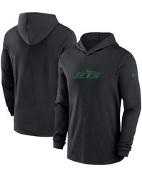 Nike - New York Jets Sideline Hoodie Performance Long Sleeve T-shirt - Lyst