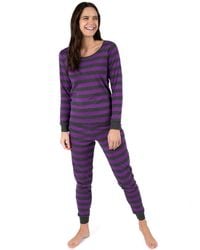 Leveret - Two Piece Cotton Striped Holiday Pajamas - Lyst
