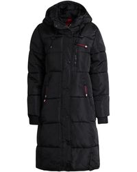 canada weather gear - Plus Size Quilted Long Puffer Jacket - Lyst