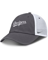 Nike - Los Angeles Dodgers Wordmark Club Adjustable Trucker Hat - Lyst