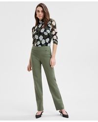 INC International Concepts - Tummy-control Pull-on Straight-leg Pants - Lyst