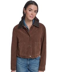 Levi's - Laydown Collar Cropped Chore Jacket - Lyst
