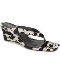 Kenneth Cole - Susannah Wedge Thong Sandals - Lyst