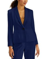 Kasper - Stretch Crepe One Button Blazer - Lyst