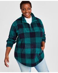 Style & Co. - Fleece Quarter-zip Sweatshirt - Lyst