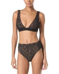Michael Kors - Michael Lace Tie Back Bikini Top Lace High Waist Bottoms - Lyst