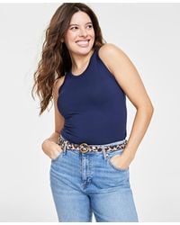 On 34th - Ribbed High-neck Tank Top - Lyst