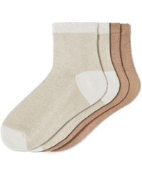 Hue - 2-pack Metallic Bow Socks - Lyst