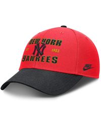 Nike - Crimson/black Brooklyn Dodgers Cooperstown Collection Neon 90s Rise Adjustable Hat - Lyst