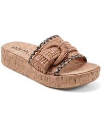Earth - Samsy Platform Slide Sandals - Lyst