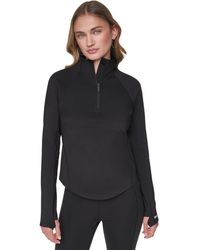 DKNY - Half Zip Funnel Neck Pullover - Lyst