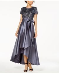 r & m richards long sequin gown
