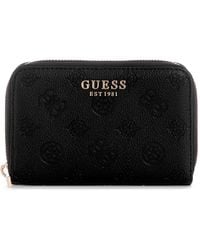 Guess - Ella Logo Medium Zip Around Wallet - Lyst