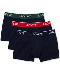 Lacoste - Casual Classic Colorful Waistband Trunk Set, 3 Piece - Lyst