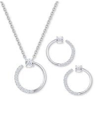 Macy's - 2-pc. Set Diamond Circle Pendant Necklace & Matching Circle Stud Earrings (1/3 Ct. T.w. - Lyst