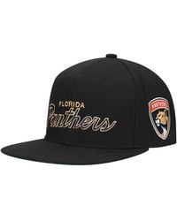 Mitchell & Ness - Mitchell Ness Florida Panthers Core Team Script 2.0 Snapback Hat - Lyst
