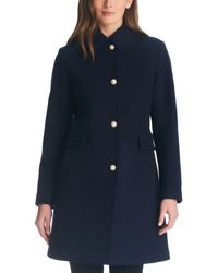 Kate Spade - Single-breasted Imitation Pearl-button Wool Blend Coat - Lyst