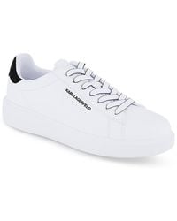 KARL LAGERFELD - Logo Plain Toe Sneakers - Lyst