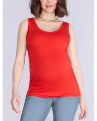 Motherhood Maternity - Scoop Neck Side-ruched Maternity Tank Top - Lyst