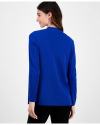売れ筋商品|||アンクライン ニット&セーター アウター レディース Petite Malibu Fine-Rib Open-Front Cardigan Santorini Blue Anne Klein Women's Malibu Fine Rib Open-Front Cardigan - Macy's