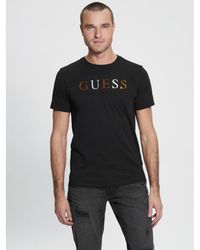 Guess - Embossed Logo Short Sleeves T-shirt - Lyst