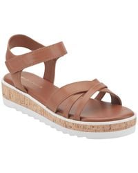 Marc Fisher - Gyllie Flat Platform Sandals - Lyst