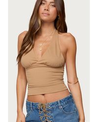 Edikted - Jaynee Halter Top - Lyst