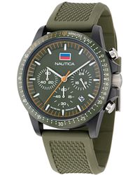 Nautica - Multifunction Or Date Polyurethane Watch - Lyst
