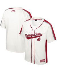 Colosseum Athletics - Distressed Washington State Cougars Ruth Button-up Baseball Jersey - Lyst