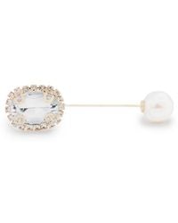 Con.struct - Pearl Stopper Gold-tone Wreath Lapel Pin - Lyst