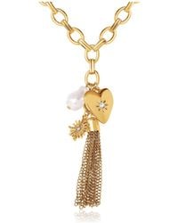 BCBGeneration - Heart Charm Chunky Chain Necklace - Lyst