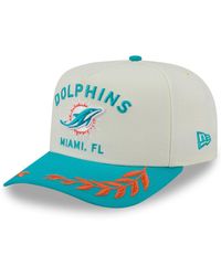 KTZ - Cream/aqua Miami Dolphins 2025 Nfl Draft A-frame 9fifty Snapback Hat - Lyst