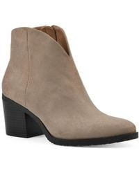 White Mountain - Tattles Western Block Heel Bootie - Lyst