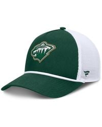 Fanatics - Green/white Minnesota Wild Bermuda A-frame Adjustable Hat - Lyst