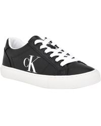 Calvin Klein - Celbi Lace-up Round Toe Casual Sneakers - Lyst