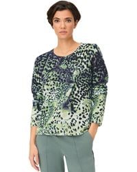 Olsen - Animal Print Camo Sweater - Lyst