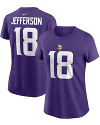 Nike - And Justin Jefferson Minnesota Vikings Player Name Number T-shirt - Lyst
