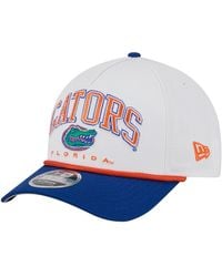 KTZ - White/royal Boise State Broncos Arch Two-tone Rope 9forty A-frame M-crown Adjustable Hat - Lyst