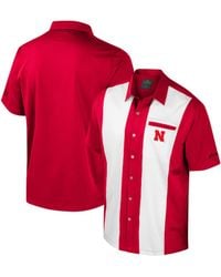 Colosseum Athletics - Nebraska Huskers Strike Bowling Button-up Shirt - Lyst