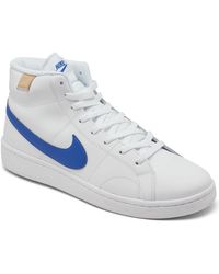 nike court royale white high top