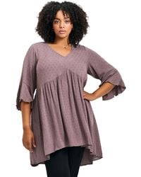 Avenue - Veronica Dobby Tunic - Lyst