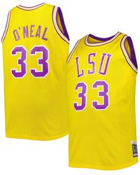 Mitchell & Ness - 1990/91 Shaquille O'neal Lsu Tigers Big And Tall Swingman Jersey - Lyst