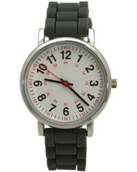 Olivia Pratt - Grey Solid Silicone Bold Numbers Watch - Lyst